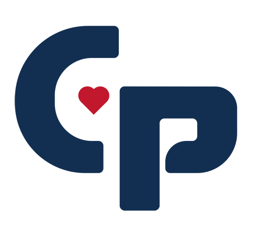 F&auml;rgglada f&ouml;rpackning CP -logotyp